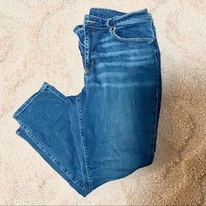 Loft Curvy Skinny Ankle Jeans